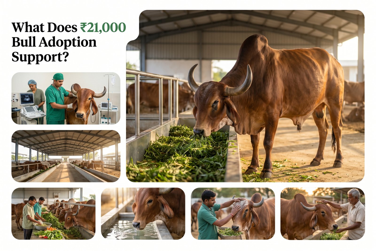 What Does ₹21,000 Bull Adoption Support